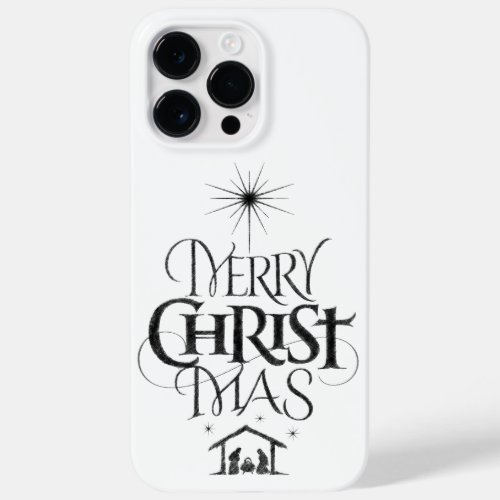 Merry Christ Mas Religious Christmas Calligraphy Case_Mate iPhone 14 Pro Max Case