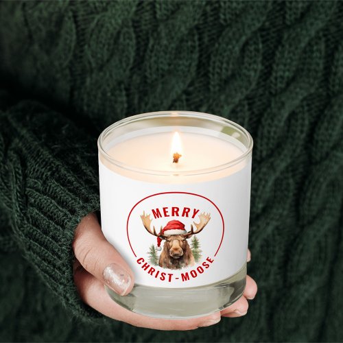 Merry Christ_moose Funny Christmas Moose Scented Candle