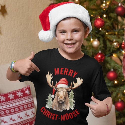 Merry Christ_moose Funny Christmas Moose T_Shirt