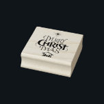 Merry Christian Christmas Calligraphy Jesus Christ Rubber Stamp<br><div class="desc">We say 'Merry Christmas' but often we forget the origin of the words. This original hand lettering uses its unique design to tell the story simply and elegantly. Stamp your CHRISTmas spirit..</div>