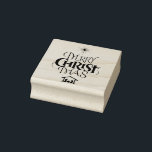 Merry Christian Christmas Calligraphy Jesus Christ Rubber Stamp<br><div class="desc">We say 'Merry Christmas' but often we forget the origin of the words. This original hand lettering uses its unique design to tell the story simply and elegantly. Stamp your CHRISTmas spirit..</div>