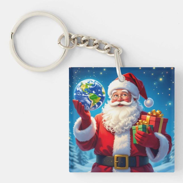 „Merry Christmas“1 Keychain (Front)