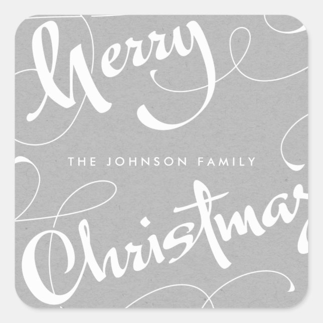 MERRY CHRISTMAS #1 | NEUTRALS | STICKER (Front)