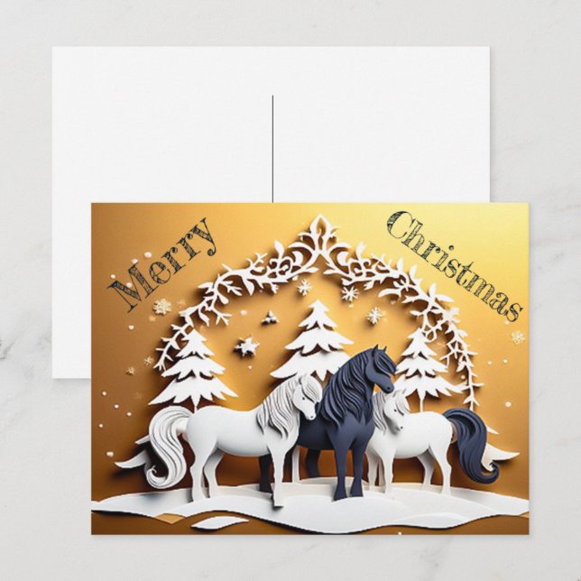 Merry Christmas - 1 Postcard (Front/Back)