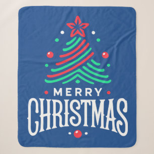 Merry Christmas 1 Sherpa Blanket