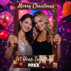 Merry Christmas 1st Year Together 1st Photo Selfie Frame