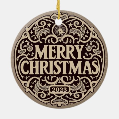 Merry Christmas 2023_ Vintage Ornament