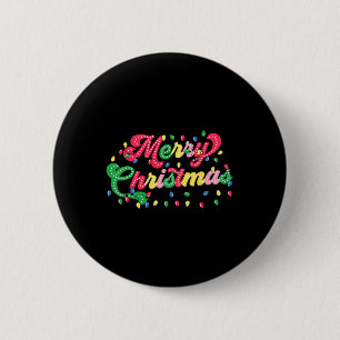 Merry Christmas 2024 Family Matching Christmas Lig Button