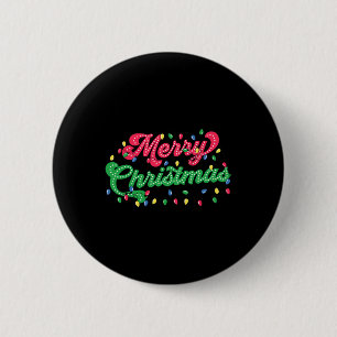 Merry Christmas 2024 Family Matching Christmas Lig Button