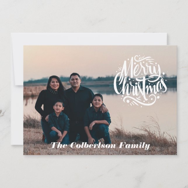 Merry Christmas 2024 Photo Holiday Card (Front)