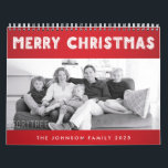 Merry Christmas 2025 Family Calendar<br><div class="desc">Merry Christmas 2025 family calendar will make perfect Christmas gift, simply add photos to this template or hit the Customize it! button. You'll find Add image and Add text buttons on the right. You can change text (words), font and color of text. You can choose the style of your calendar...</div>