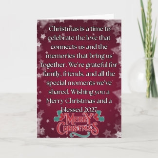 Merry Christmas 2026 Card