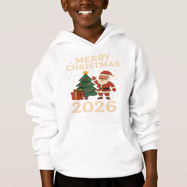 MERRY CHRISTMAS 2026 T-shirt Hoodie (Front)