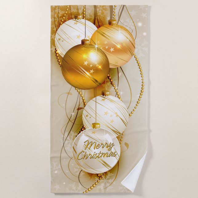 Merry Christmas 23 Beach Towels (Front)