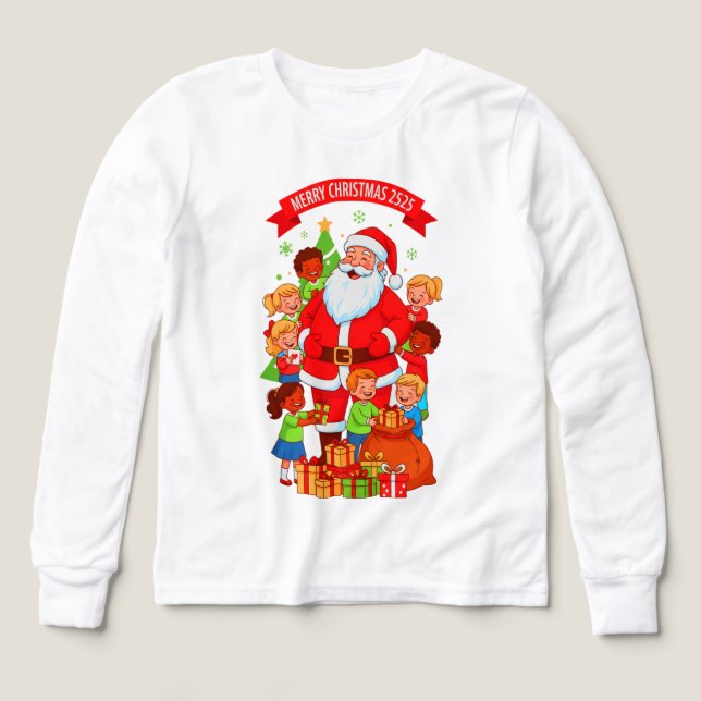 MERRY CHRISTMAS 2525 YOUTH BELLA+CANVAS TRIBLEND Tri-Blend SHIRTS (Design Front)
