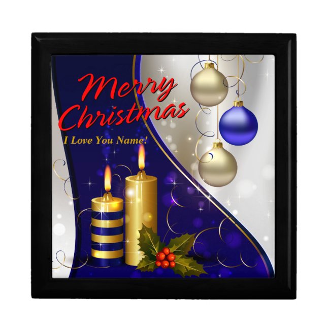 Merry Christmas 27 Giftbox Options Jewelry Box (Front)