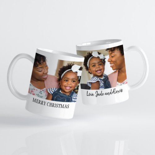 Merry Christmas 2 photo Family Grandparent Coffee Mug