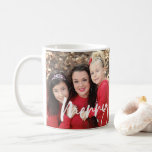 Merry Christmas 2 Photo Holiday Mug<br><div class="desc">This simple holiday mug features your photos with "merry christmas" in script lettering. Personalize it for your needs. You can find matching products at my store.</div>