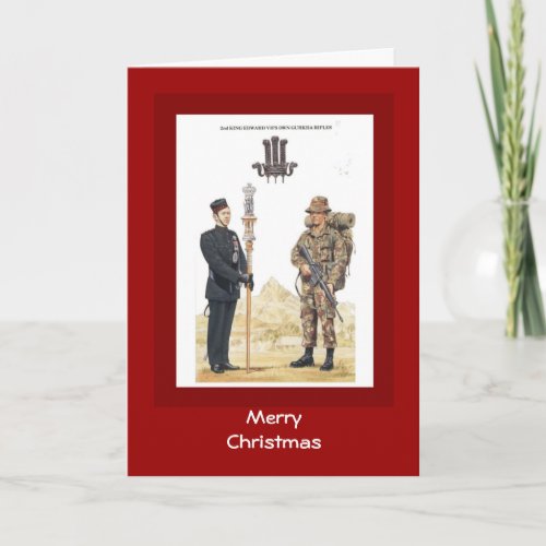 Merry Christmas 2nd King Edward VIIs own Gurkha Holiday Card