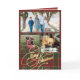 Merry Christmas 3 photo collage plaid folded