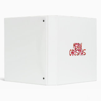 Merry Christmas 3 Ring Binder