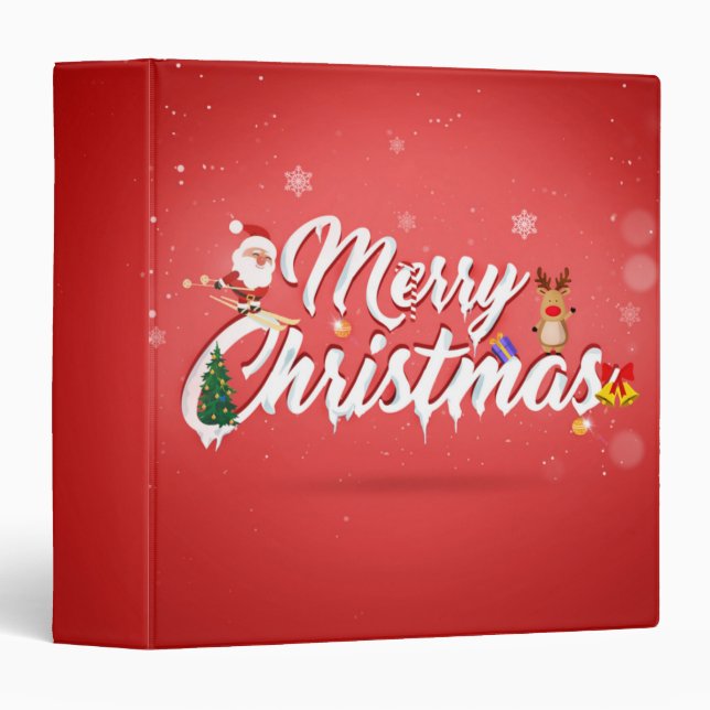 Merry christmas 3 ring binder (Front/Spine)