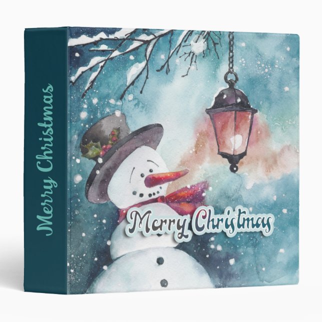 Merry Christmas    3 Ring Binder (Front/Spine)