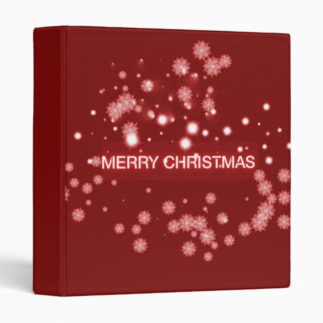 Merry Christmas 3 Ring Binder (Front/Spine)