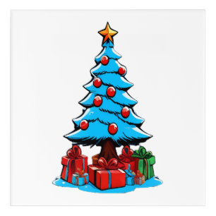 Merry Christmas 3D Acrylic Print