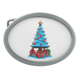 Merry Christmas 3D Belt Buckle