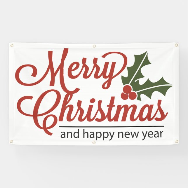 Merry Christmas 5 Banner (Horizontal)