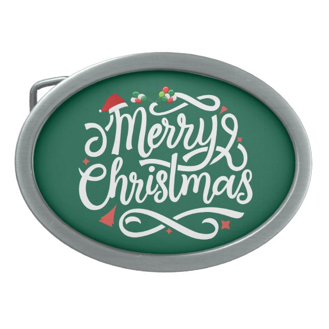 Merry Christmas-61039 Belt Buckle (Front)