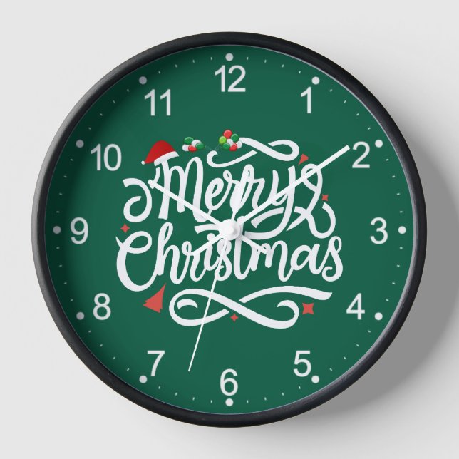 Merry Christmas-61039 Clock (Front)