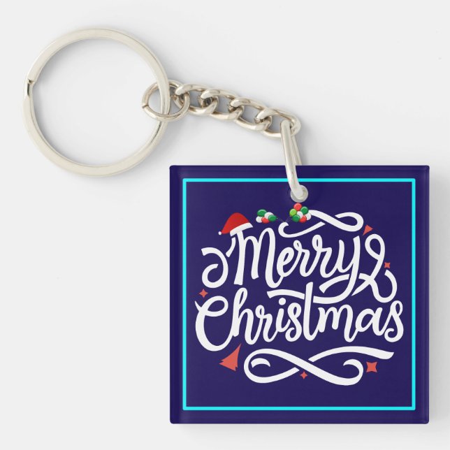 Merry Christmas-61039 Keychain (Front)