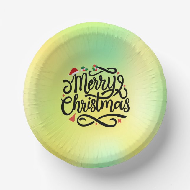 Merry Christmas-61039 Paper Bowls (Front)