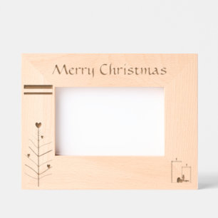 "Merry Christmas" (6" x 4")  Engraved Frames