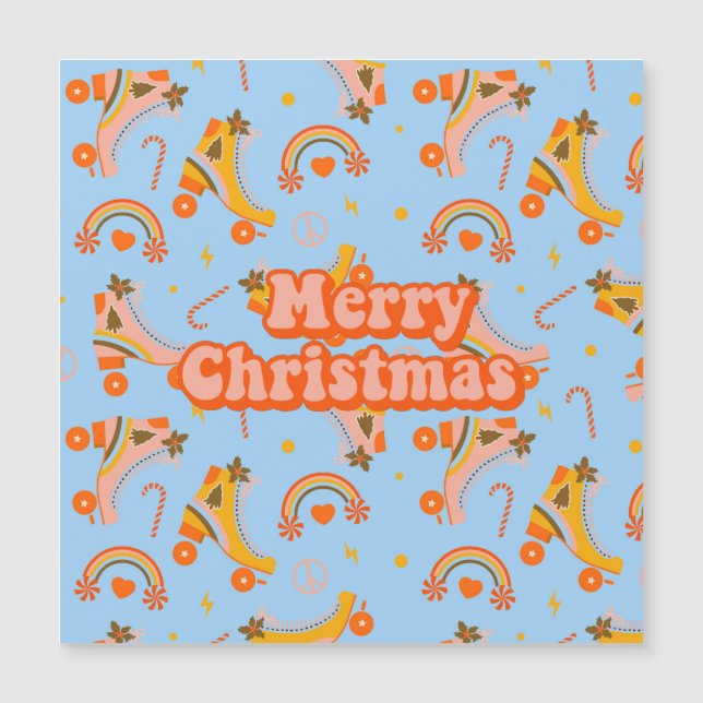 Merry Christmas 70s groovy disco pattern      (Front)