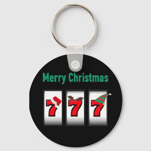 Merry Christmas 777 Keychain