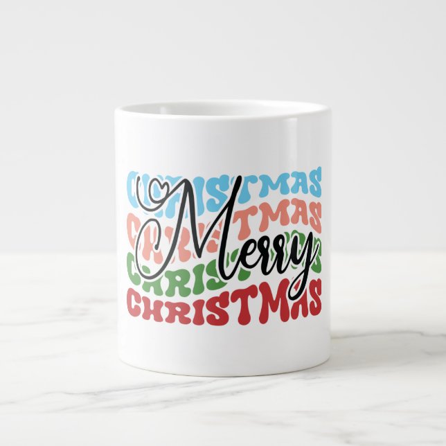 Merry Christmas-79232 Giant Coffee Mug (Front)