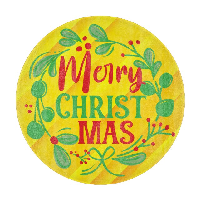 Merry Christmas-82191 Cutting Board (Front)