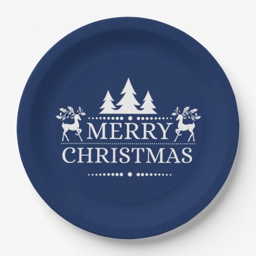 Merry Christmas 9 Paper Plates