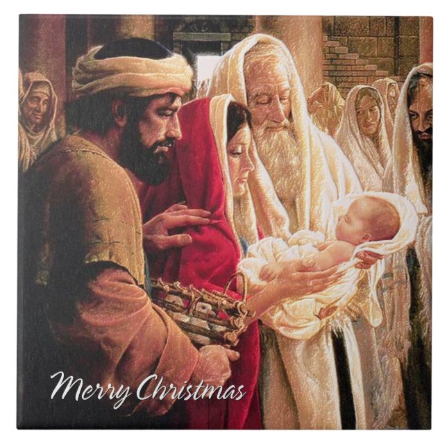 Merry Christmas A1 Tile. Tile (Front)