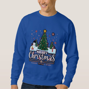 "Merry Christmas: A Festive Fashion Spectacle" Sweatshirt