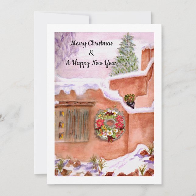 Merry Christmas & a Happy New Year Holiday Card (Front)