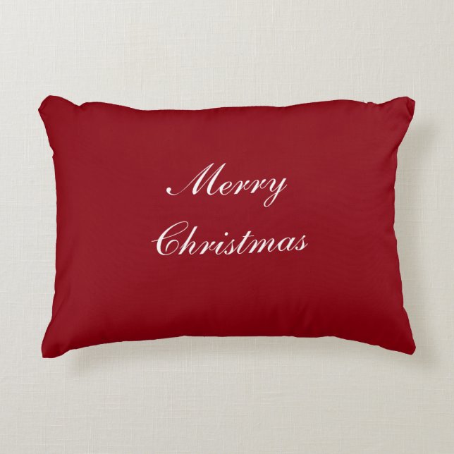 Merry Christmas Accent Pillow (Front)