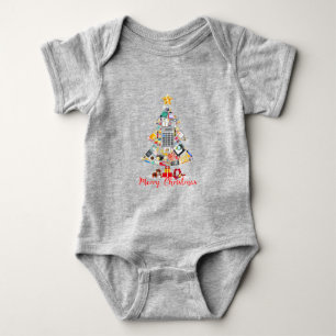 Merry Christmas Accountant Santa Xmas Tree CPA Acc Baby Bodysuit