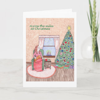 Merry Christmas Across the Miles Holiday Card