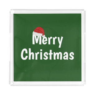 Merry Christmas Acrylic Tray