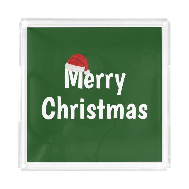 Merry Christmas Acrylic Tray (Front)