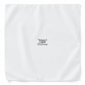 Merry Christmas add name text custom family gift Bandana